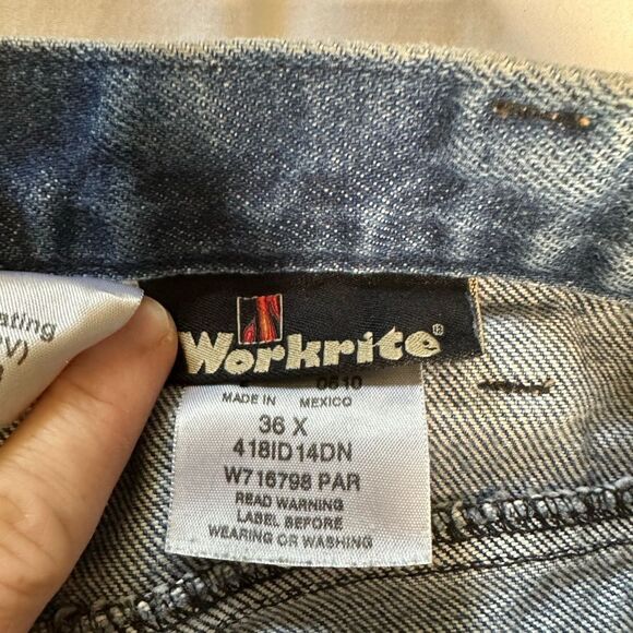 Workrite‎ Indura flame resistant Westex Inc jeans men’s 36x29 ARC RATING 18.3 - Picture 7 of 10